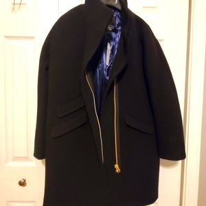 JCrew Petite Cocoon Coat in Italian stadium-cloth wool